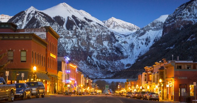 The town of Telluride.