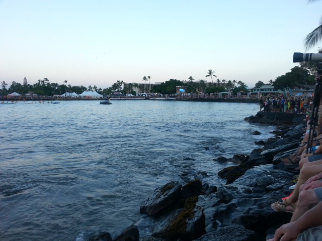Swim spectators. My view wasn't this cool.