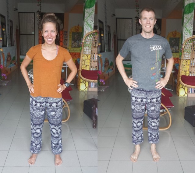 Elephant pants his or her