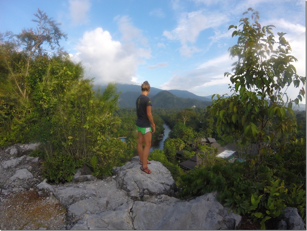 Small 'mountain' near Mulu Village. Good views of Mulu Summit, Deer Cave, and the pool at Marriott Resort.