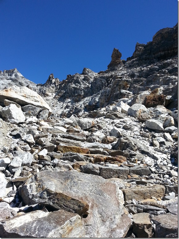 Steps in Renjo La path