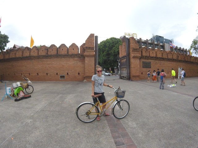 Exploring Chiang Mai by bike.
