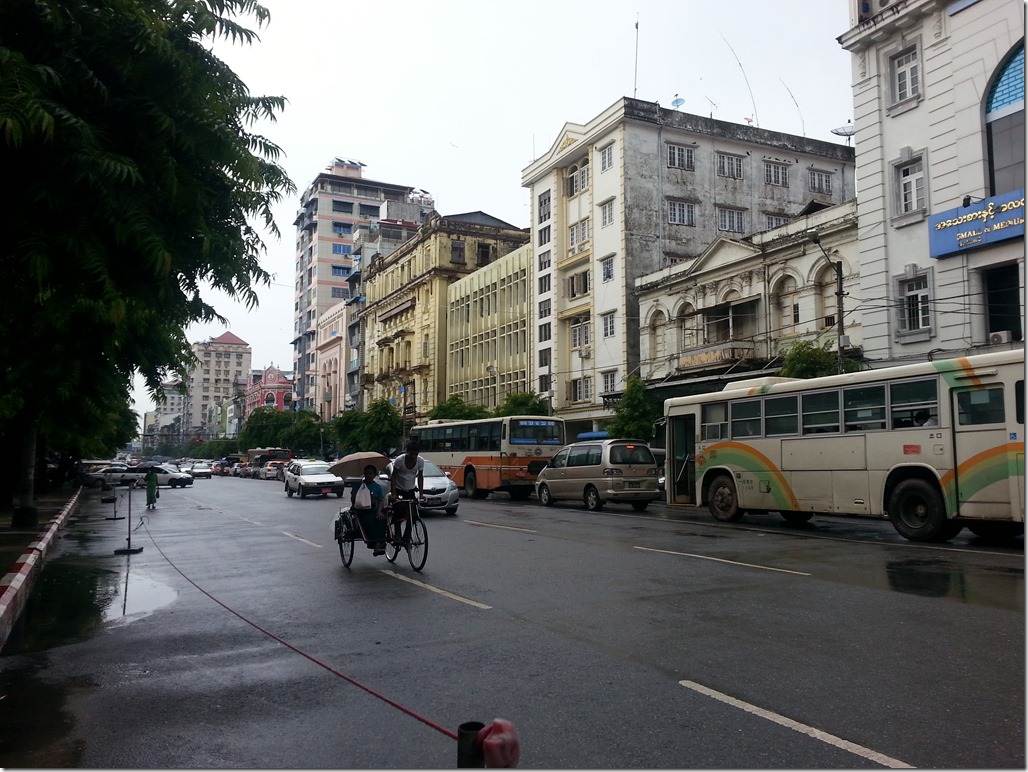Colonial Building in Downtown Yangon.
