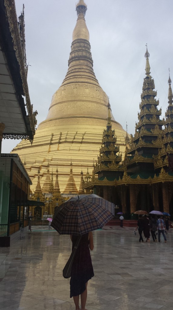 Shwedagon Pagoda in the Rain.